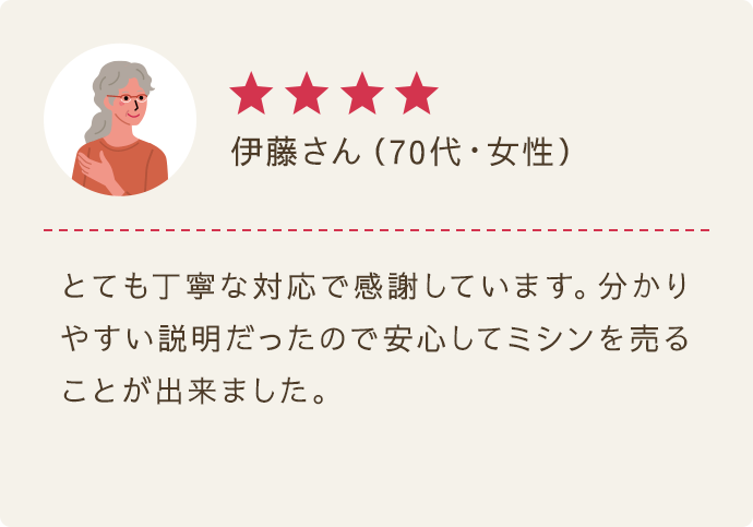伊藤さん（70代/女性）｜★★★★