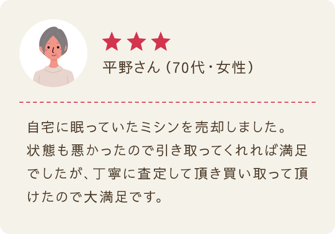 平野さん（70代/女性）｜★★★